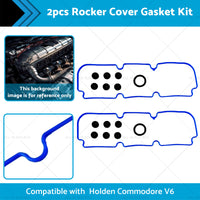 2x Rocker Cover Gasket Kit Suitable for Holden Commodore VG VQ VN VP V6 3.8L