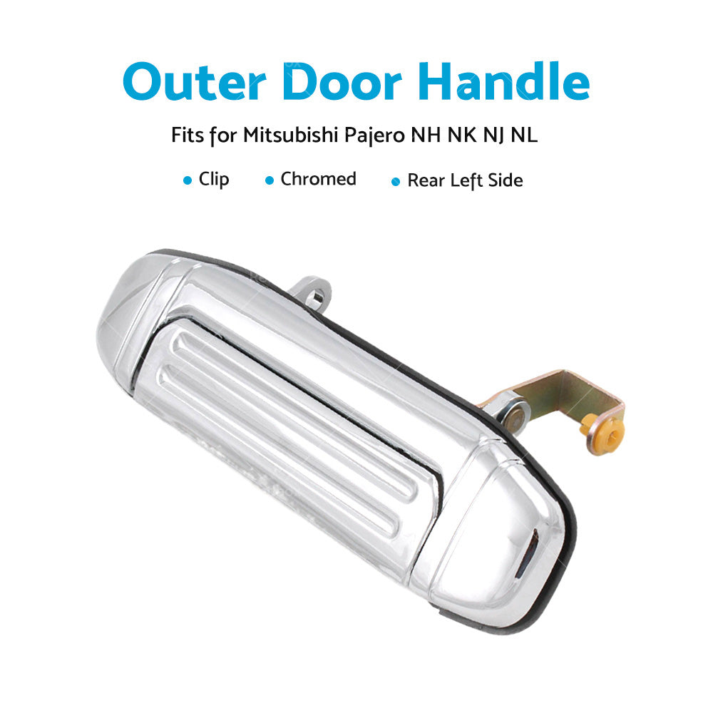 REAR LEFT CLIP Outer Door Handle for Mitsubishi Pajero NH NK NJ NL 1991-2000