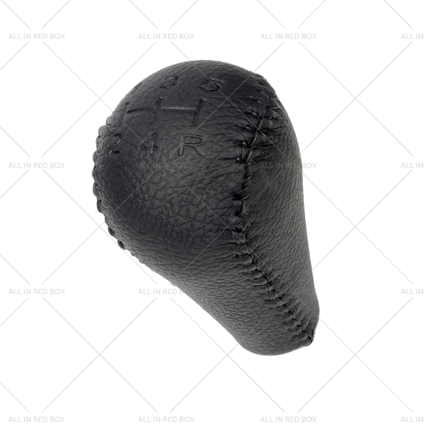 Black 2x Leather Transfer Case and Gear Shift Knobs Suitable for Nissan Patrol GQ GU