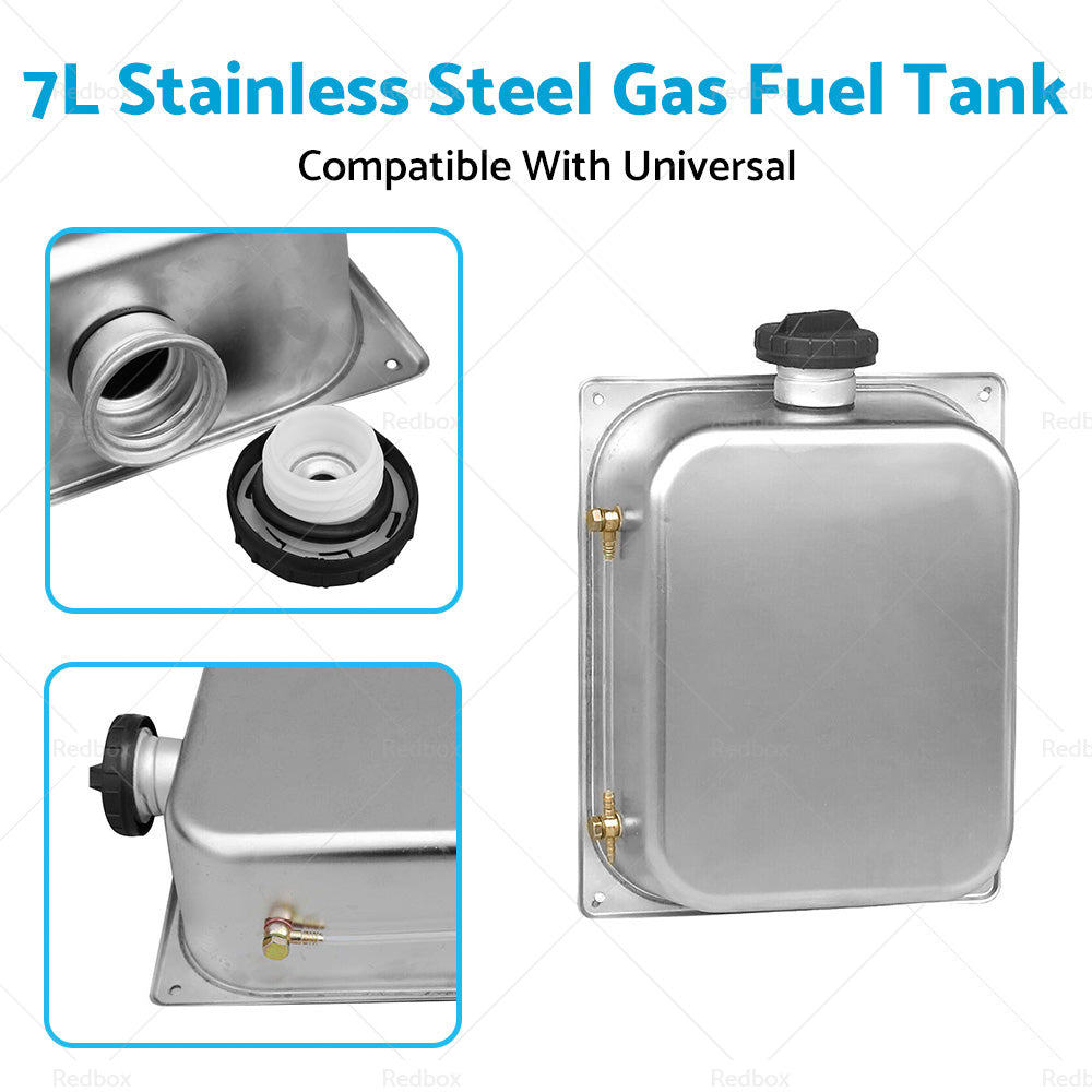 7L Stainless Steel Gas Fuel Tank Emergency Backup Suitable For Webasto Heater