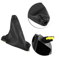Set Handbrake  and  T-Bar Boot Cover Black Leather for Ford Falcon FG FG-X 2008~2018