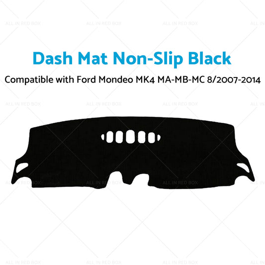 Dash Mat Suitable For Ford Mondeo MK4 MA-MB-MC 8 07-14 Dashboard Cover Non-Slip