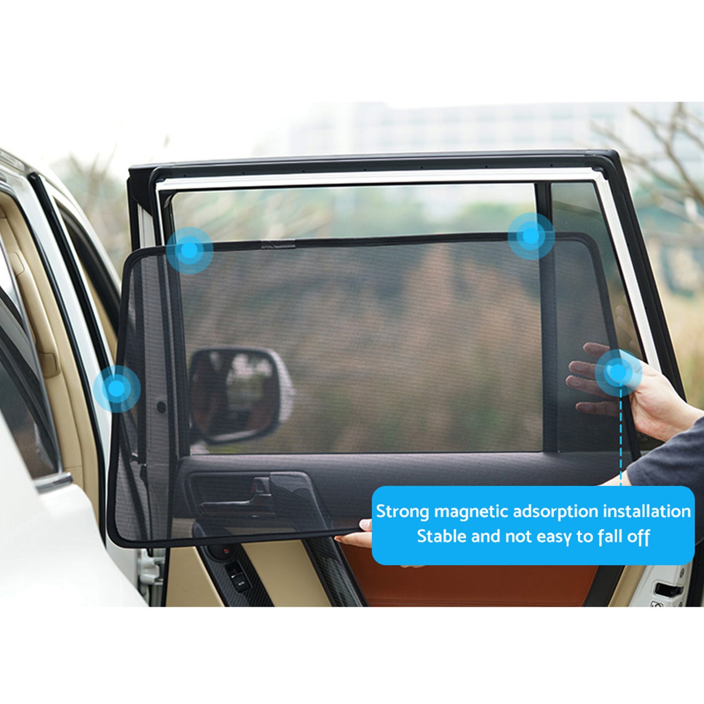 {{ Window Sunshade Magnetic Nylon Suitable For Toyota RAV4 2005-2012 }} - Buy Car Parts Online at {{ Kaka Auto Parts }}.