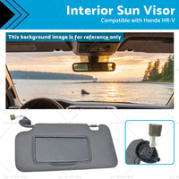 Driver Side Interior Sun Visor Suitable for 2016-2022 83280-T7W-A12ZA Honda HR-V