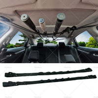 2pcs Car Fishing Rod Holder Mounted Storage Rack Vehicle Belt Strap Carrier