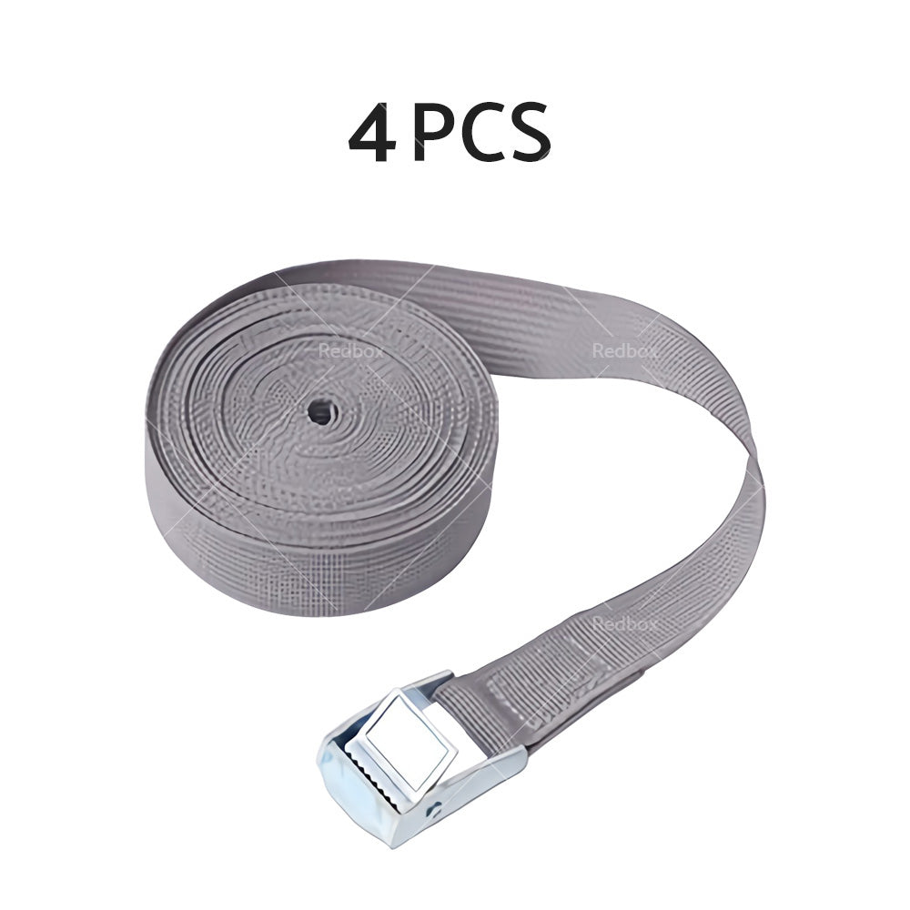 2/4pcs Metal Buckle Cam Tie Down Strap Heavy Lugga Cargo Ratchet Lashing Rope 2M