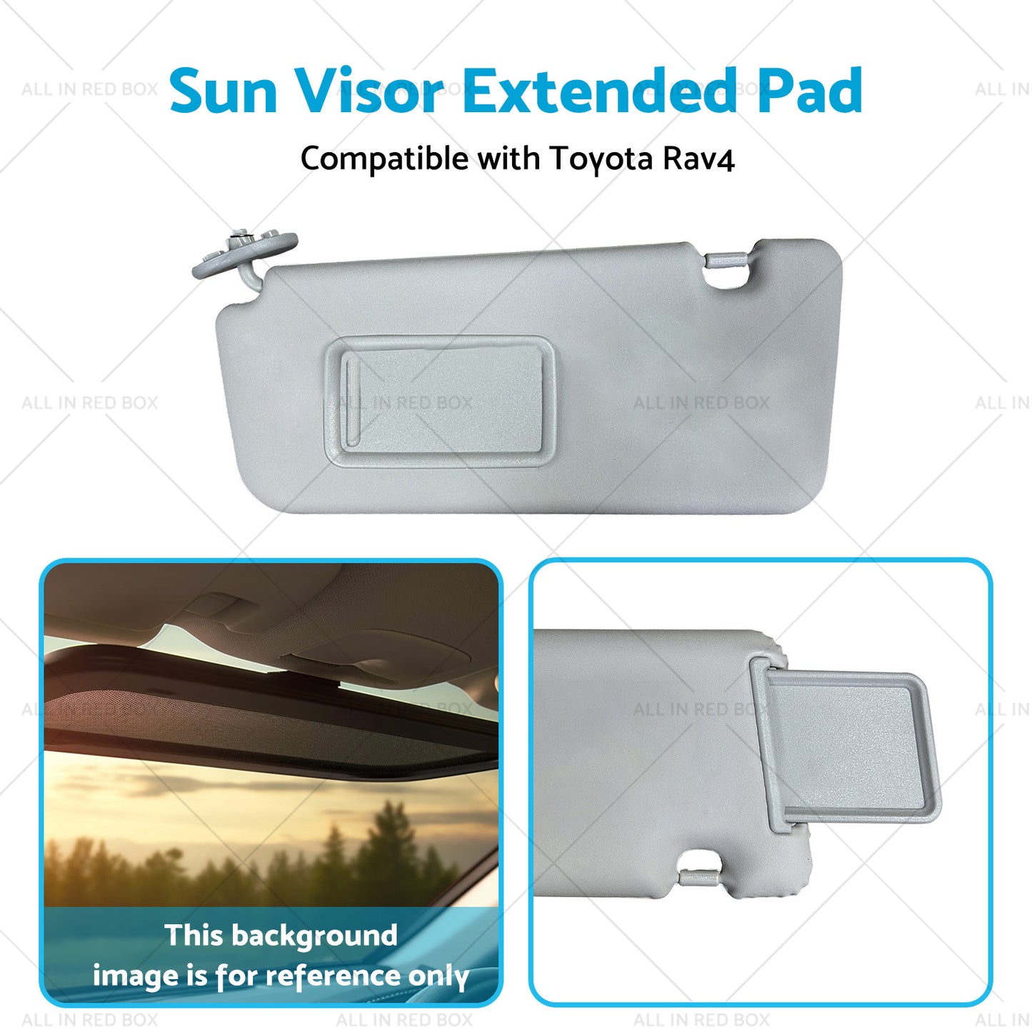 Sun Visor Extended Pad LH Left Passenger Side Suitable for Toyota Rav4 04-05