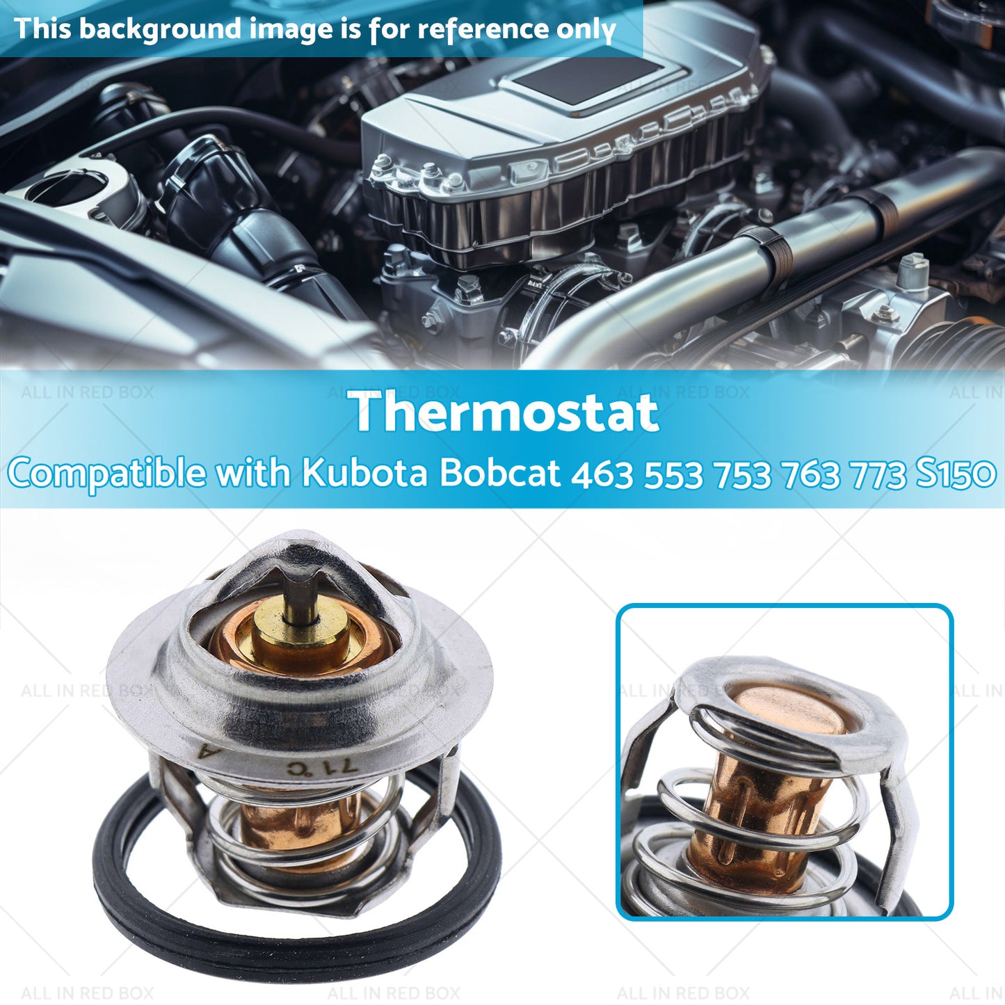 3918235 6653948 Thermostat Suitable for Kubota Bobcat 463 553 753 763 773 S150