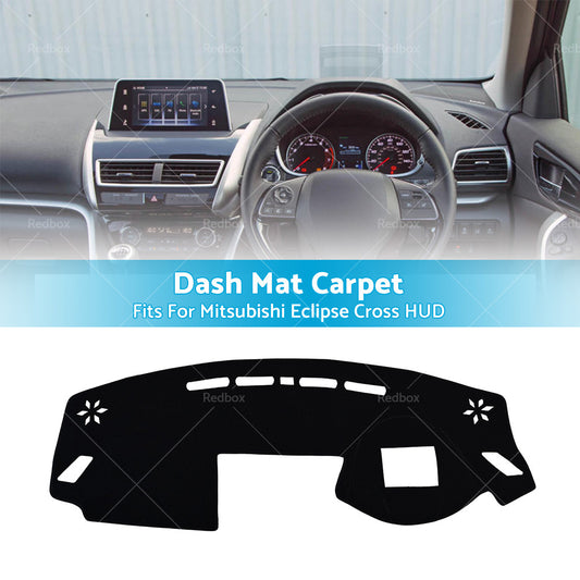 Dash Mat For Mitsubishi Eclipse Cross 2017-New with HUD Dashboard Cover Black