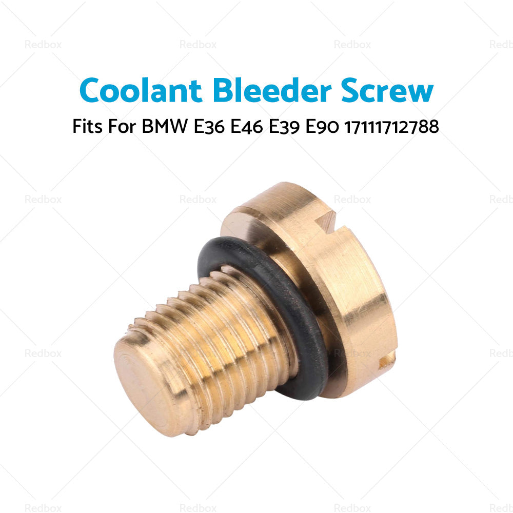 Vent Screw Brass Radiator Coolant Bleed Screw ForBMW E36 E46 E39 E90 17111712788