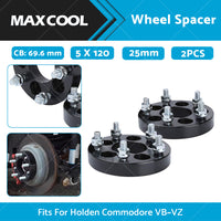 25mm Bolt-On Wheel Spacers Fits For Holden Commodore VB-VZ 5 X 120 69. 6