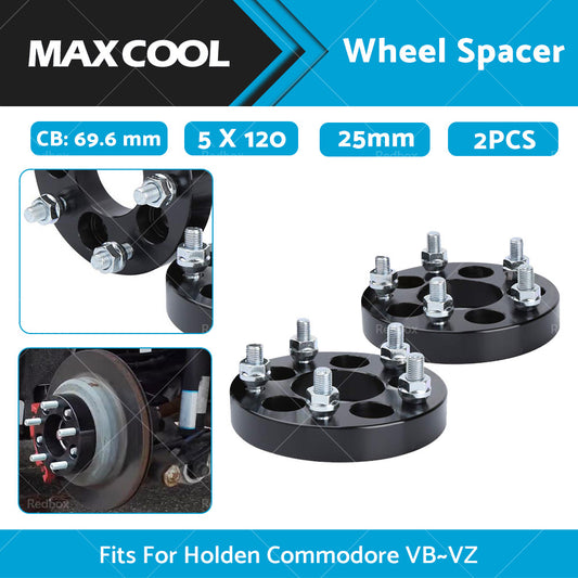 25mm Bolt-On Wheel Spacers Fits For Holden Commodore VB-VZ 5 X 120 69.6