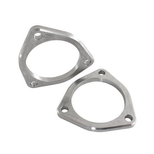 UNIVERSAL EXHAUST FLANGE PLATE SET 304 STAINLESS STEEL 2.5 inch  63MM 3 BOLT GASKET