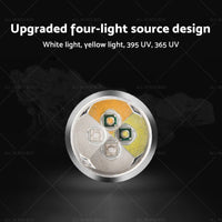Professional Gemstone Identification Light 4 in1 LED Flashlight Gemologist Tool