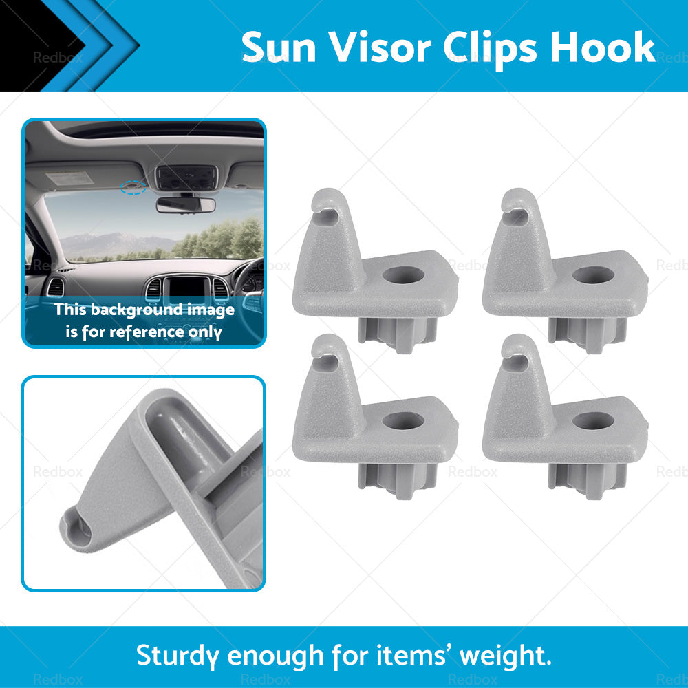 4xSuitable For Chrysler 300 Sunvisor Sun Visor Support Clip Kit 05-071EJ51BD1AA