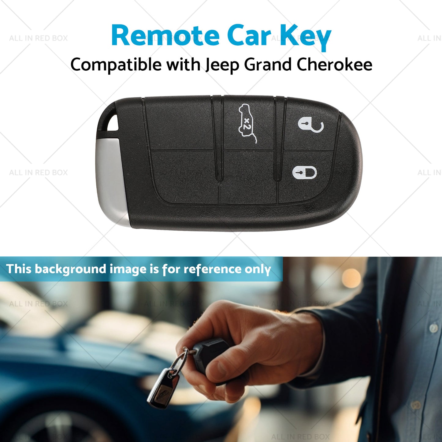 3 Button Smart Car Remote Key Replacement Suitablefor Jeep Grand Cherokee 14-19