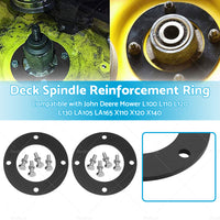 2x Deck Spindle Reinforcement Ring Suitable For John Deere Mower L100 L110 L120