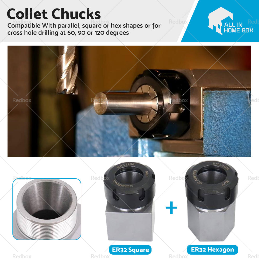 ER-32 Hex Square Collet Block Spring Chuck Collet Holder Lathe Engraving Machine