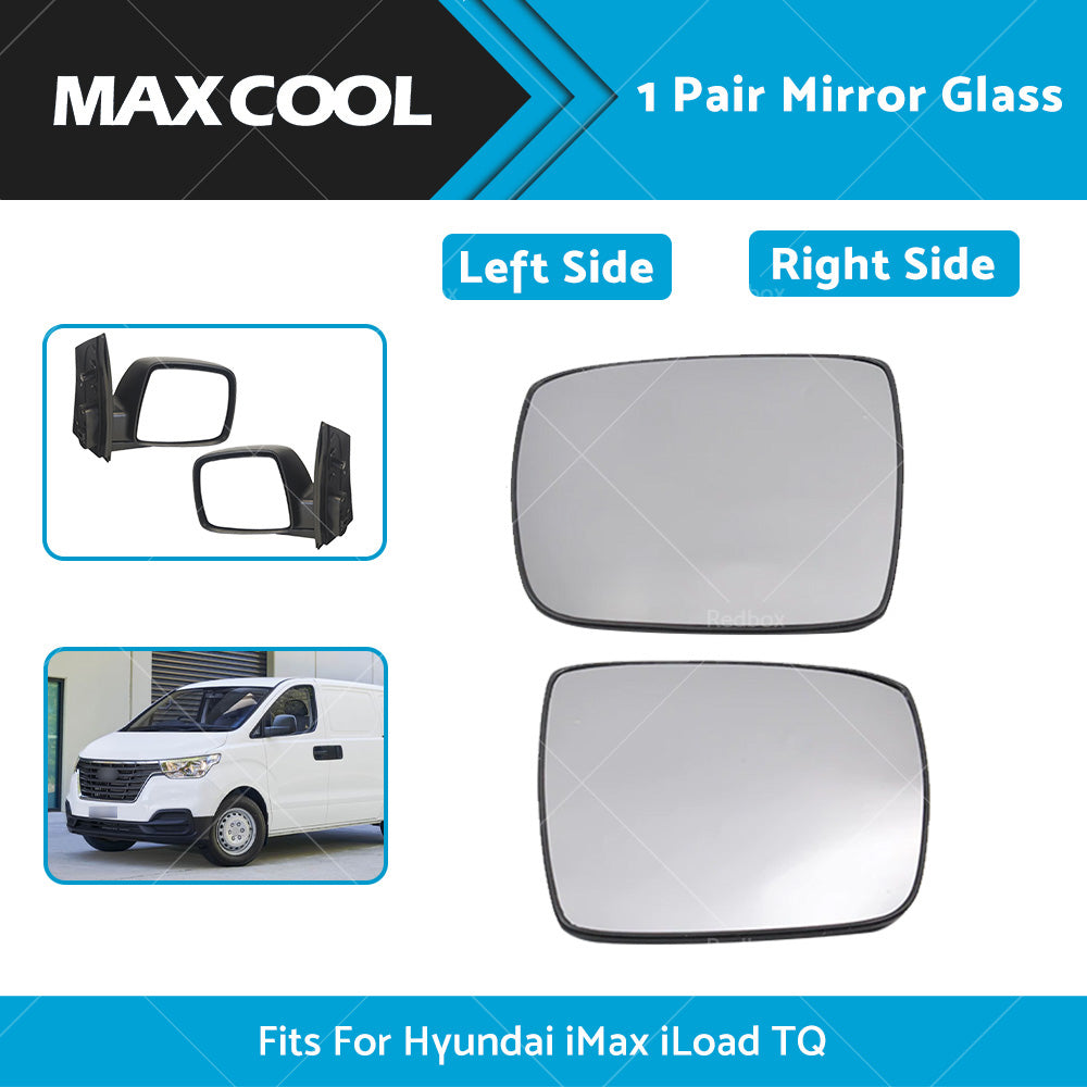 Pair LH RH Left Right Side Mirror Glass For Hyundai iMax iLoad TQ 2008-Onward