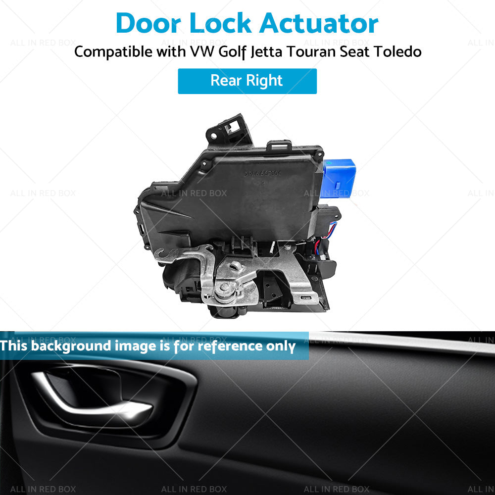 Rear Right Door Lock Actuator Suitable For VW GOLF MK5 2003-2009 7Pin 3D4839016A