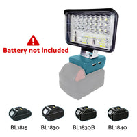 3in LED Work Light Suitable For Makita 18V Li-Ion Battery Workshop Flashlight