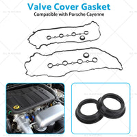 Left Right Valve Cover Gasket Spark Plug Seals Cam Gasket Suitable for Cayenne