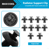 10x Suitable For Toyota LandCruiser 200 Engine Cover Clip Radiator Support Clip