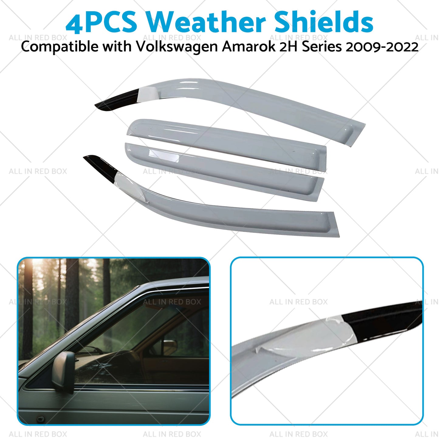 Weathershields Sutiable For Volkswagen Amarok Dual Cab 2009-2022 2H Series