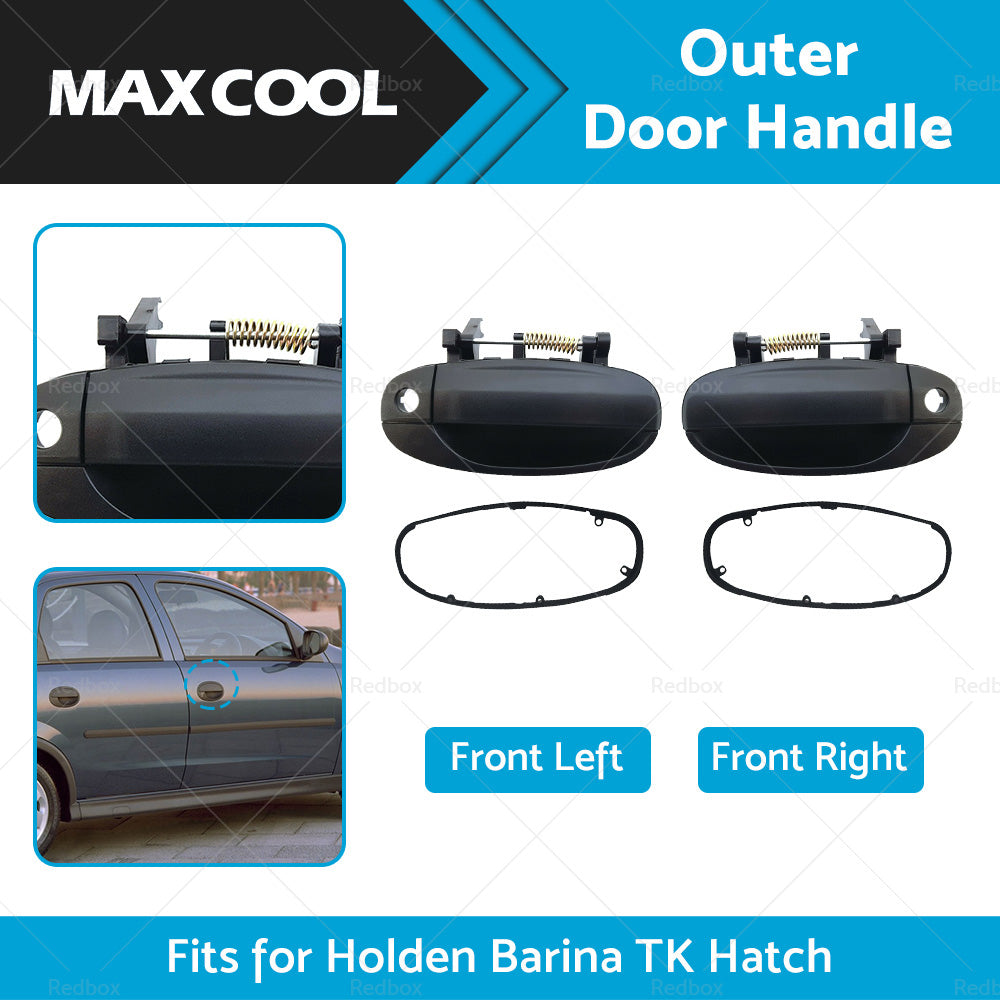 Door Handle Outer LeftRight Front Black for Holden Barina TK Hatch 2005-2011