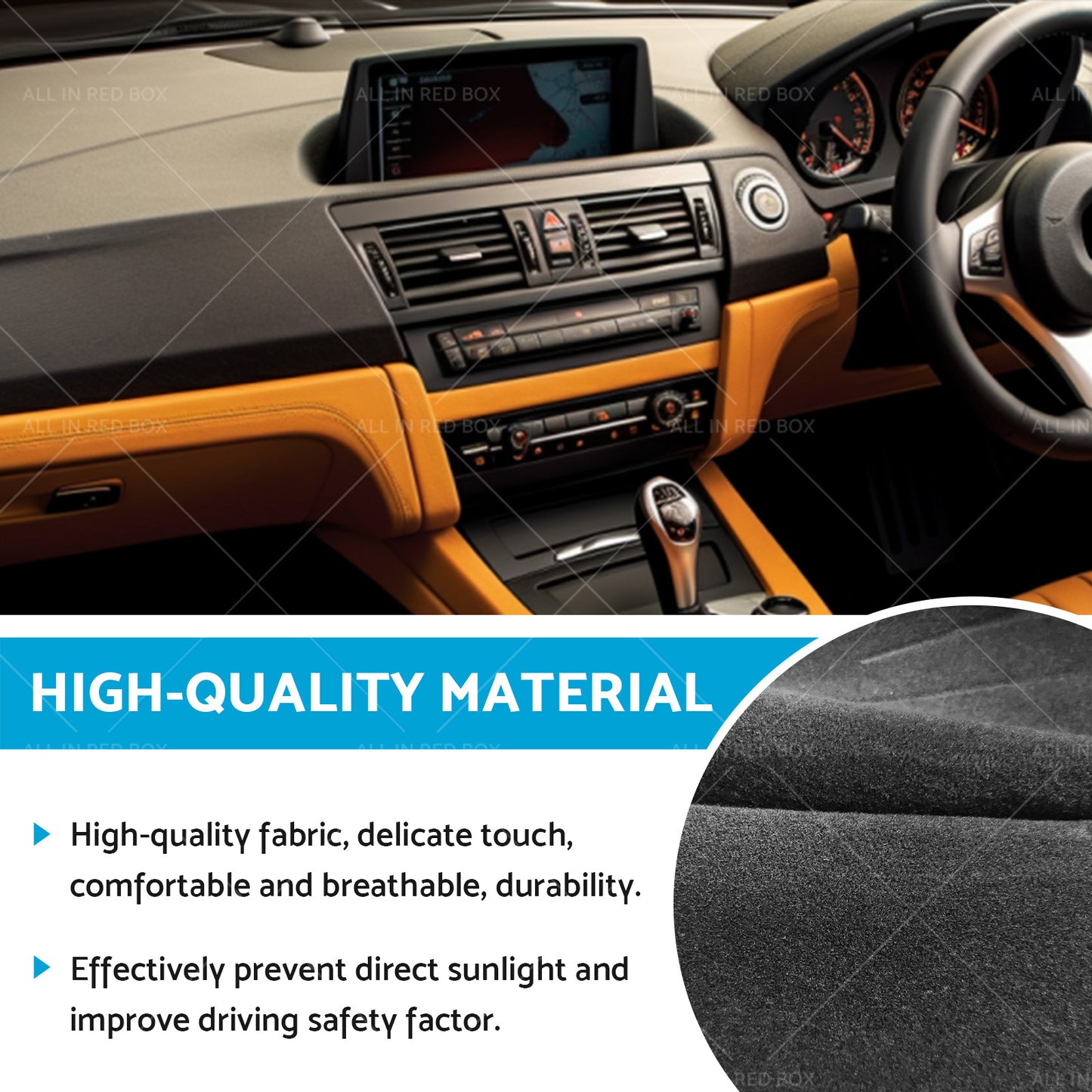 Suitable for BMW Z4 E85 E86 No GPS 2003-2008 by Shevron Dashboard Cover Dash Mat