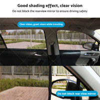 4PCS Front Rear Magnetic Car Window Sun Shades Suitable For Ford Ranger PX2 3