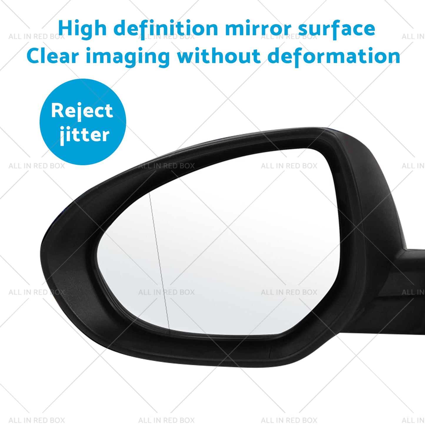 Left Door Mirror Suitable for Mazda 3 BL 2009-2013 NO Indicator Pearl White