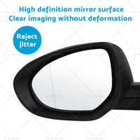 Left Door Mirror Suitable for Mazda 3 BL 2009-2013 NO Indicator Pearl White