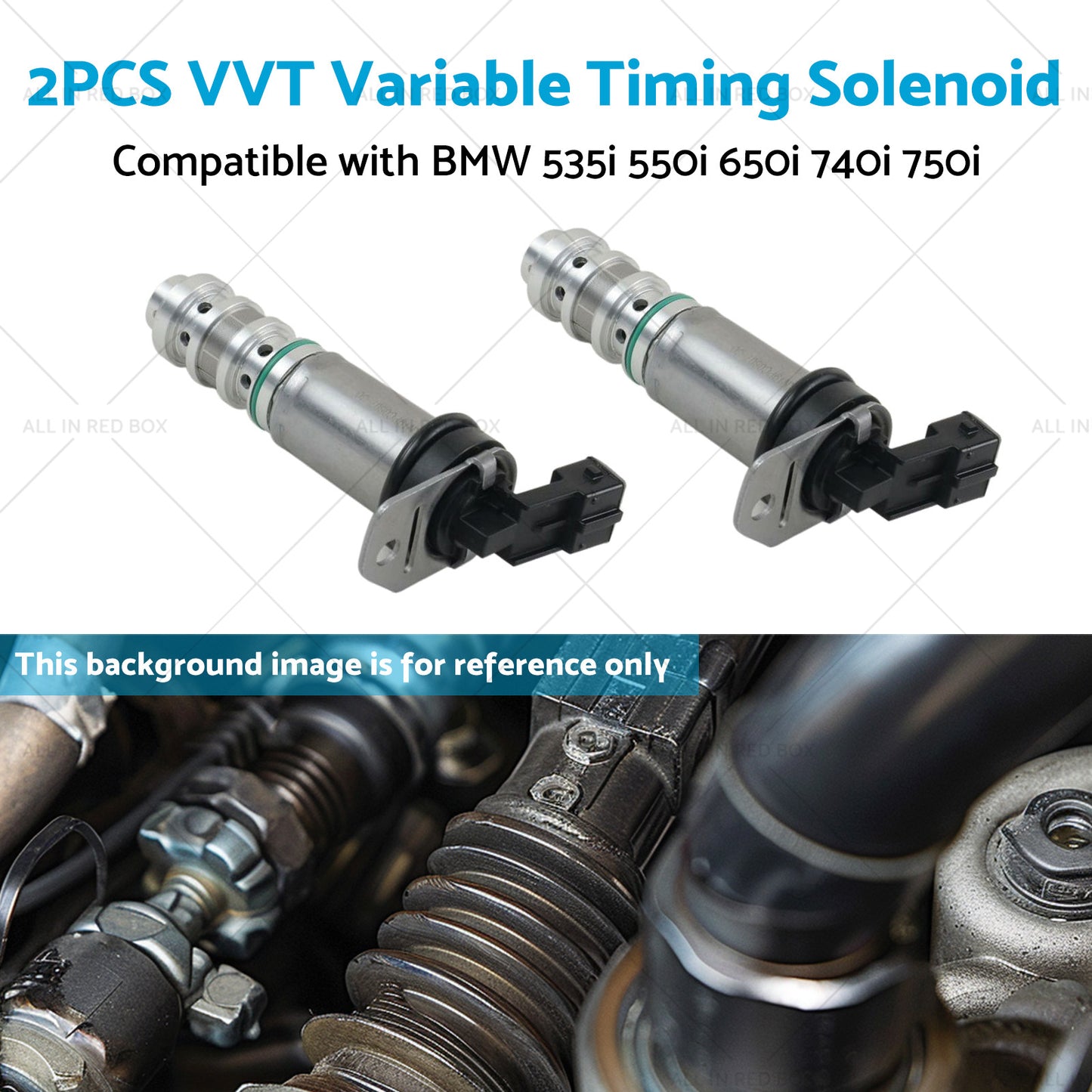 2PCS VVT Variable Timing Solenoid Suitable for BMW 650i 740i 750i 535i 550i