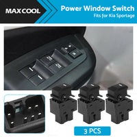 3x Passenger Side Power Window Switch 93580-3W000 Fit For Kia Sportage 2010-2015