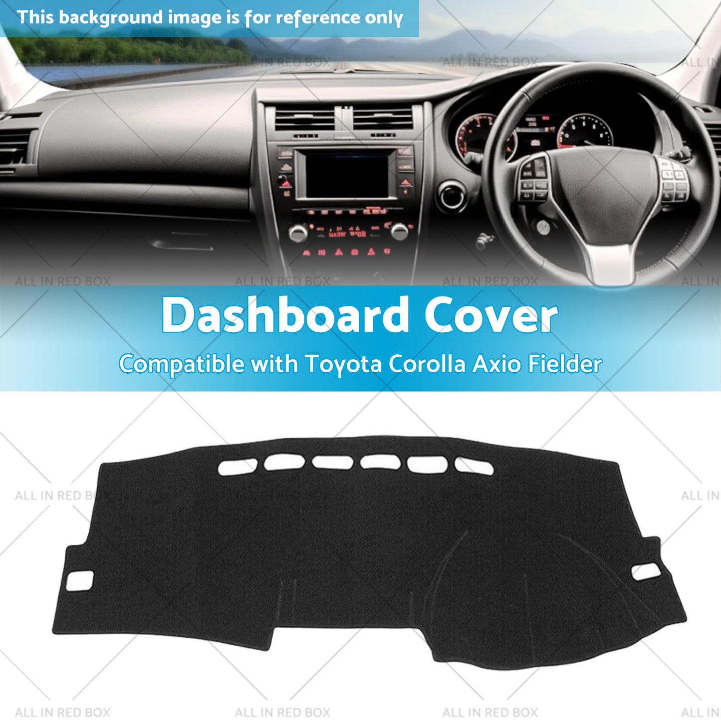 Dash Mat Dashboard Sun Cover SuitableFor Toyota Corolla ZZE122 Fielder 2007-2012