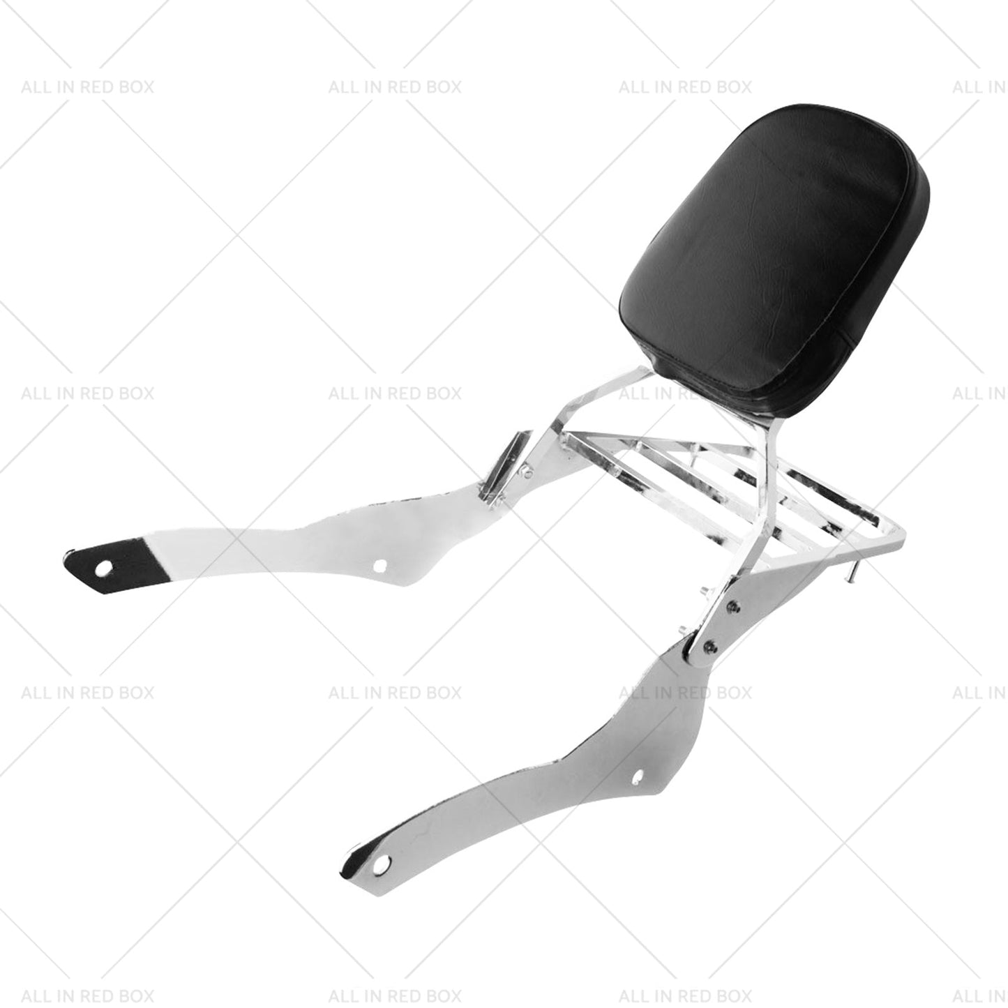 Chrome Backrest Sissy Bar Luggage Rack Suitable for Yamaha Vstar 400 650 98-18