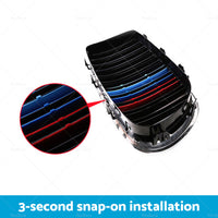 Kidney Grill Grille 3 Color Cover Clips Suitable For BMW X5 E70 M-Tech 08-13