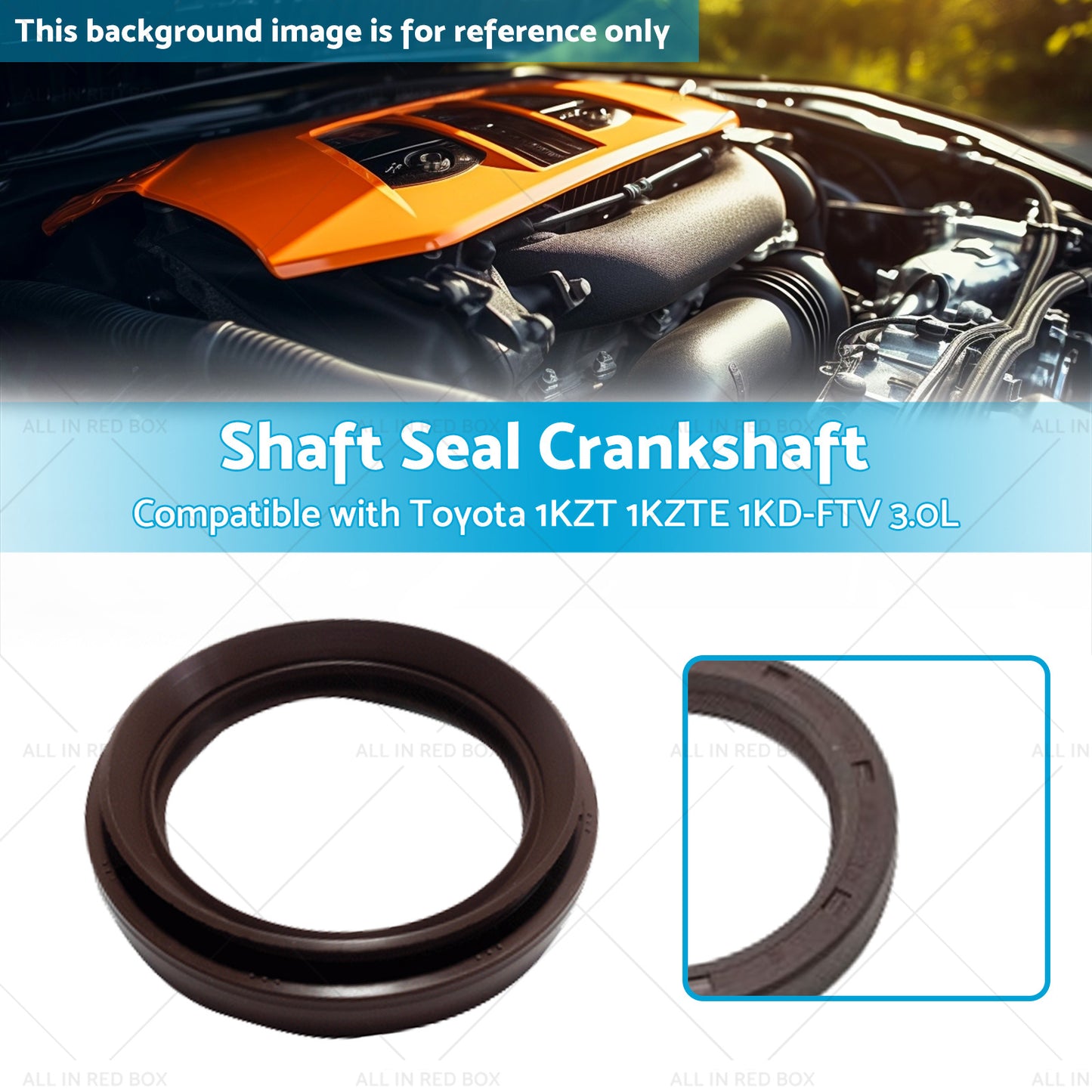 Shaft Seal Crankshaft Suitable for Toyota 1KZT 1KZTE 1KD-FTV 3. 0L 2KD-FTV 2. 5L