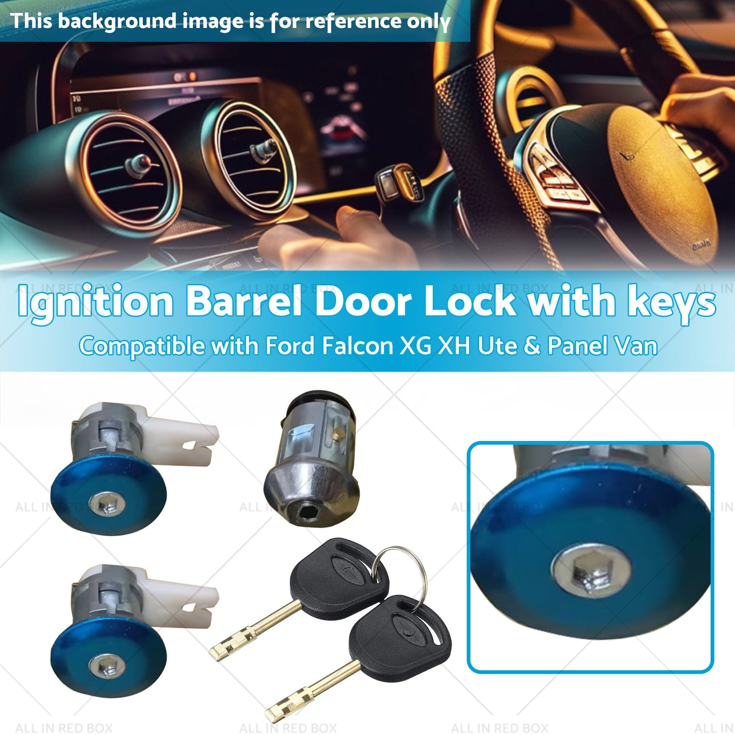 Ignition Barrel Door Lock With Key Suitable For Ford Falcon XG XH Ute Van 93-98