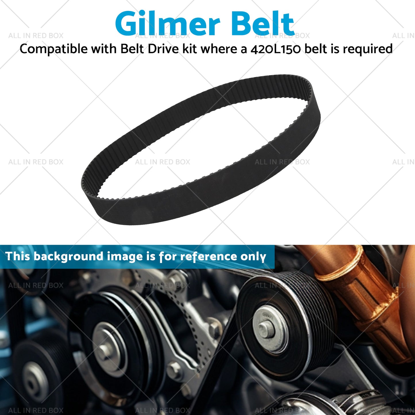 Heavy Duty Gilmer Belt Nylon Reinforced, 420L150 42inch x 15mm Accessories