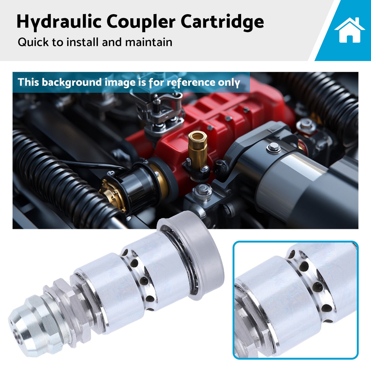 {{ Hydraulic Coupler Cartridge Female Suitable For Case IH 7110 7120 84262367 }} - Buy Car Parts Online at {{ Kaka Auto Parts }}.