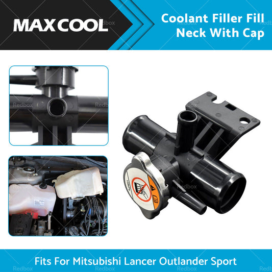 Radiator Coolant Filler Fill Neck With Cap For Mitsubishi Lancer Outlander Sport