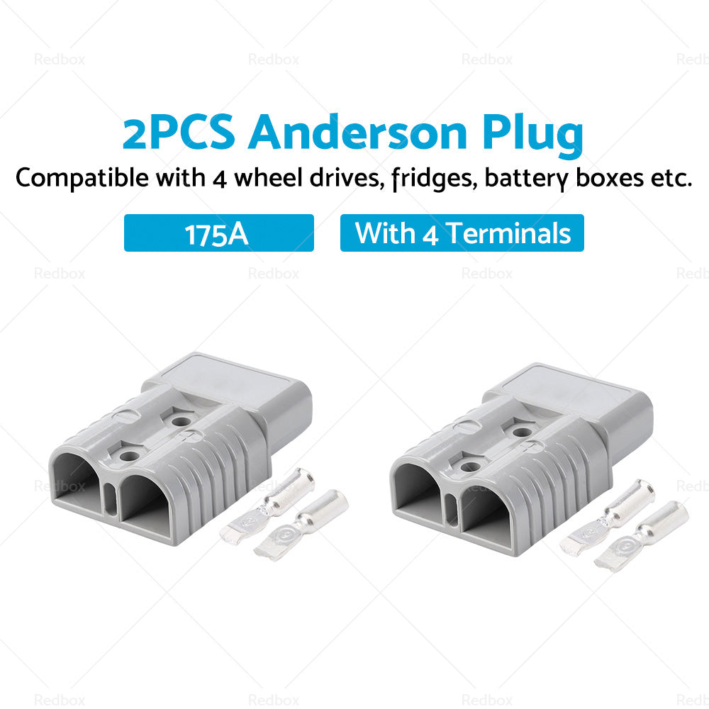 Suitable For ANDERSON STYLE PLUG 175A AMP TRUCK SOLAR CONNECTOR 12 24V CARAVAN