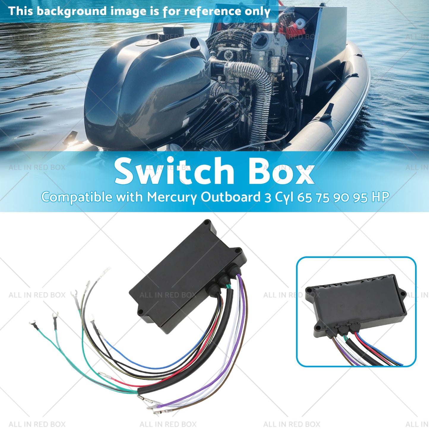 18495A32 Switch Box Suitable for Mercury Outboard 3 Cyl 65 75 90 95 HP 93-97