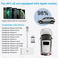 USB Wireless CarPlay Adapter Dongle For Apple iOS Car Auto Navigation Player