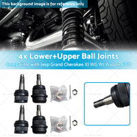 4x LowerUpper Ball Joints Suitable for Jeep Grand Cherokee XJ WG WJ Wagon 4WD