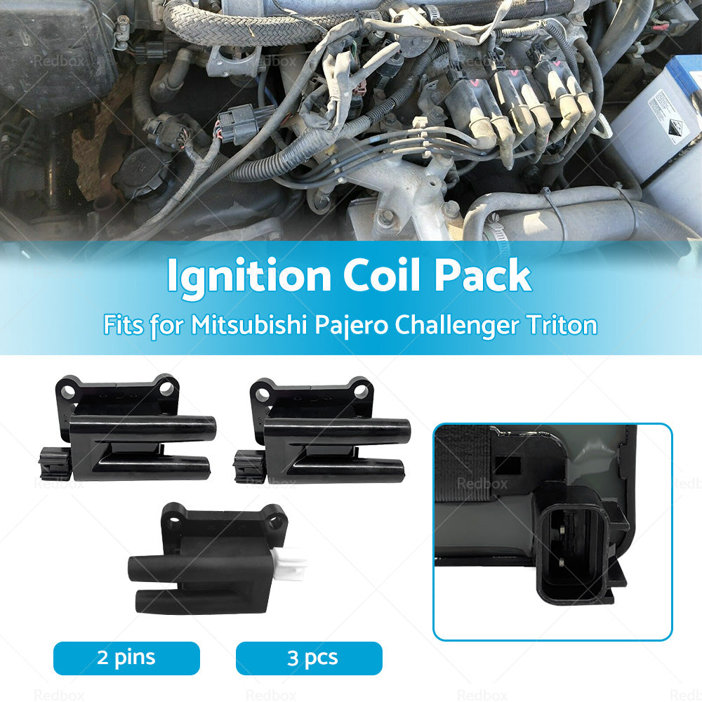 3x Ignition Coil Pack for Mitsubishi Pajero NL NM NP Challenger Triton MK ML