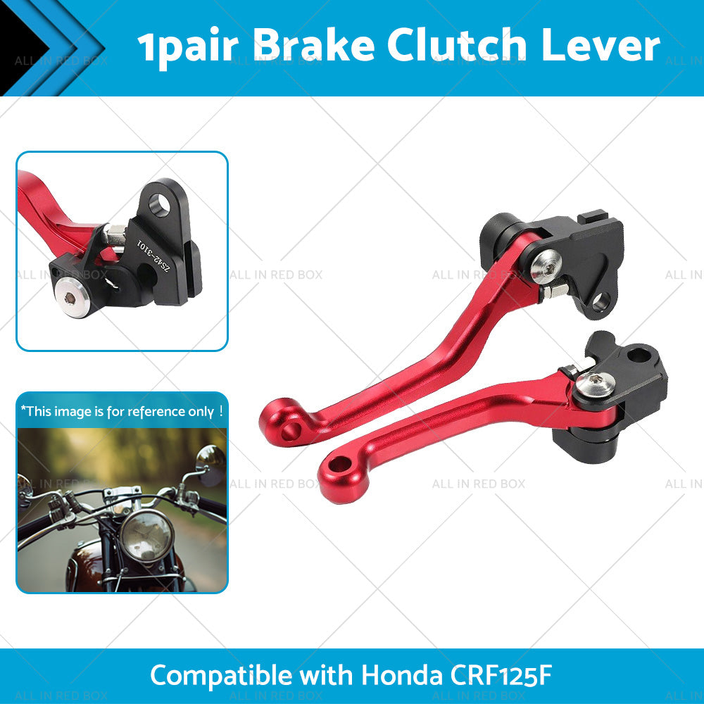 CNC Pivot Brake Clutch Levers Red Suitable for Honda XR250 CR125R CRF450R CR500