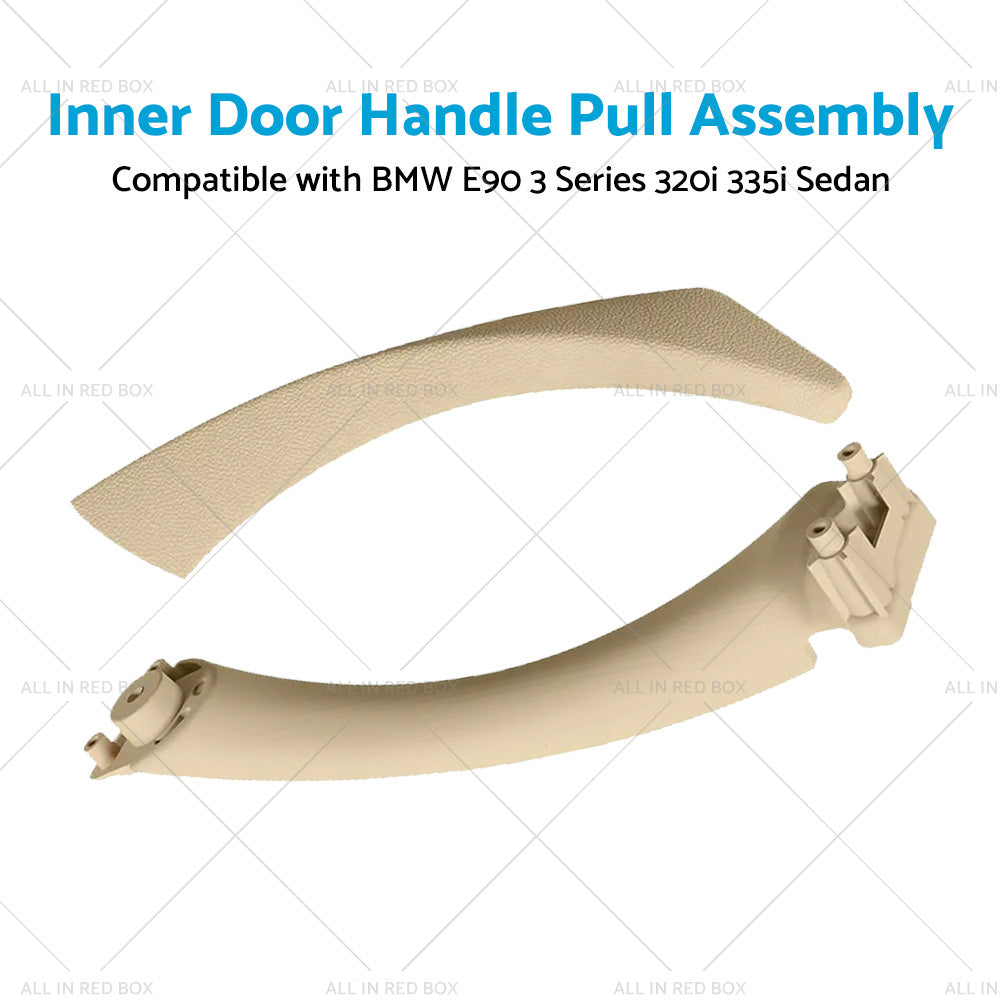 Left Inner Door Panel Handle Pull Beige Suitable For BMW E90 3 Series 320i Sedan